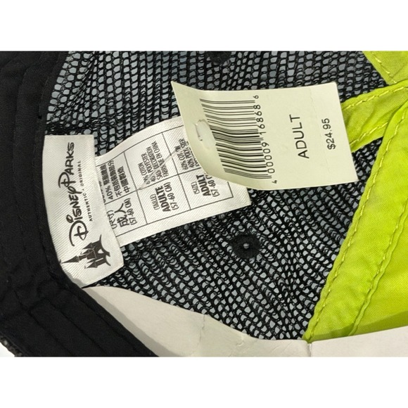 Disney Parks Mickey Mouse NWT Trucker Snap Back Hat Black Mesh Hawaii Tropical - Picture 7 of 8